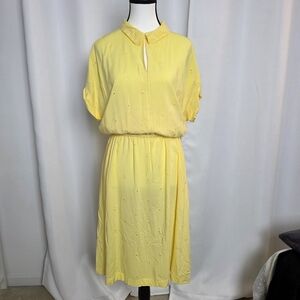 Joules Sunny Yellow Midi Dress
